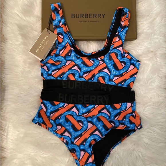 burberry monogram print bikini